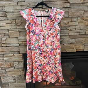 NWOT J. Crew Mercantile Colorful Floral V-Neck Dress